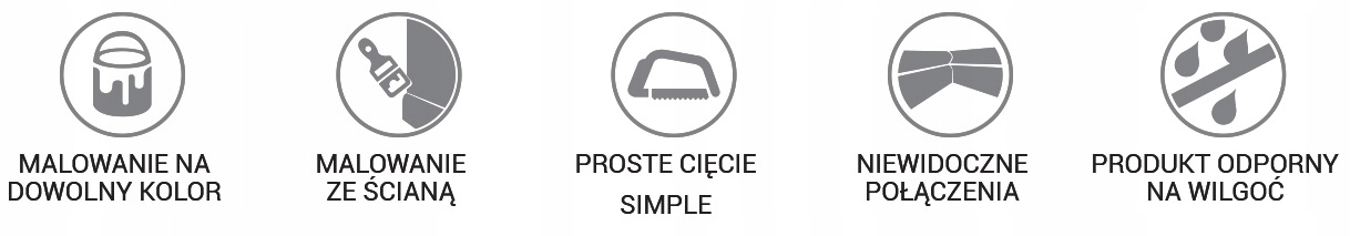 Listwa oświetleniowa LOC-04 Creativa pod LED Szerokość 106 mm