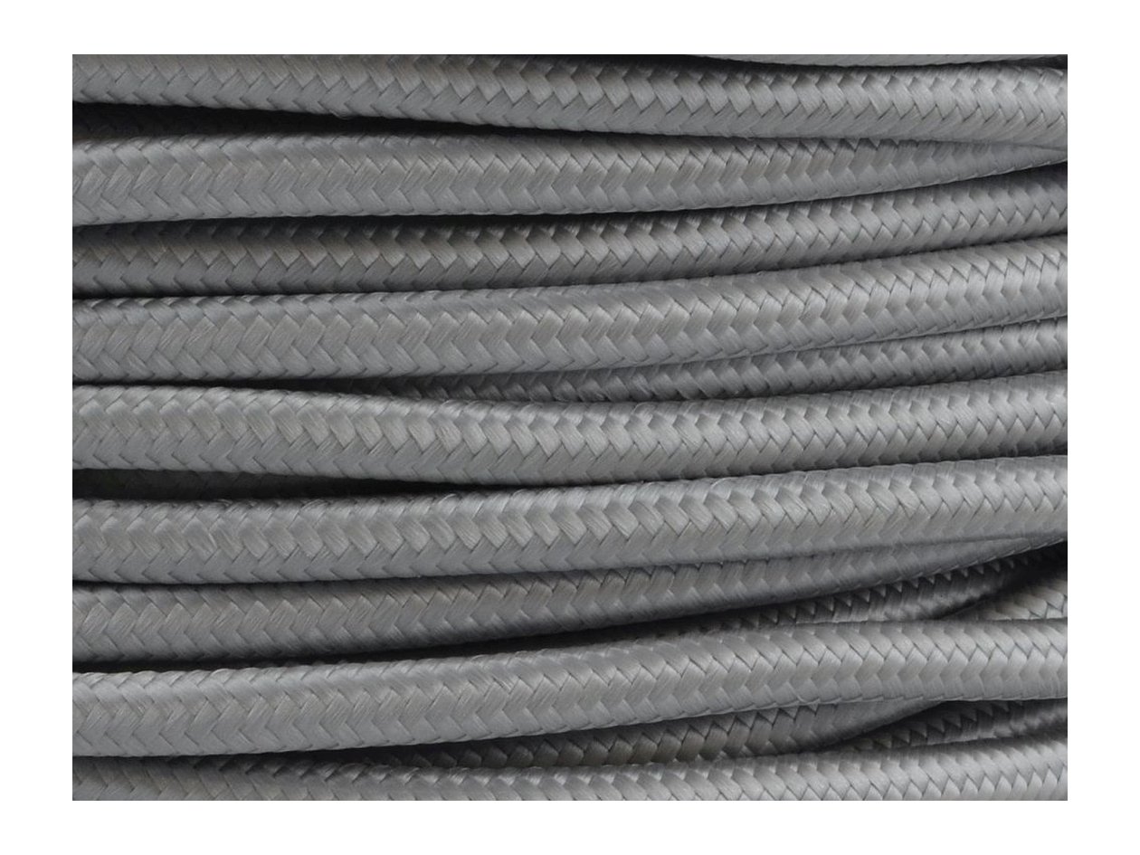 

Kabel przewód w kolorowym oplocie 2x0,75 popiel