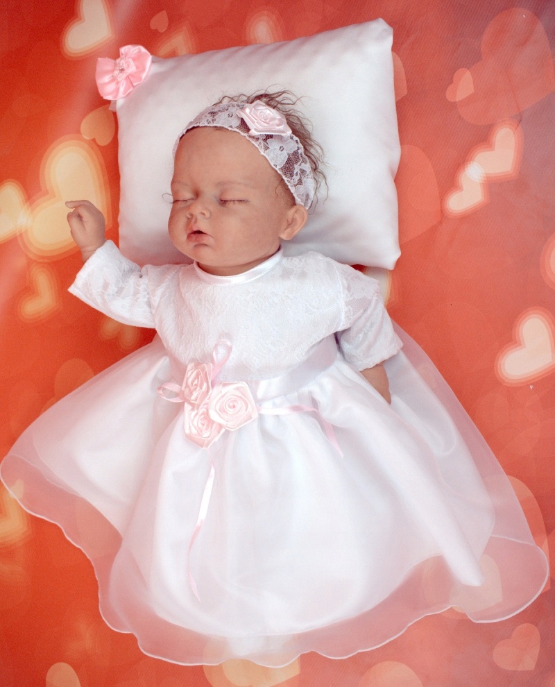 ANDZIA 4 cz Komplet KORONKA do CHRZTU 62-68 WIOSNA Rozmiar 68