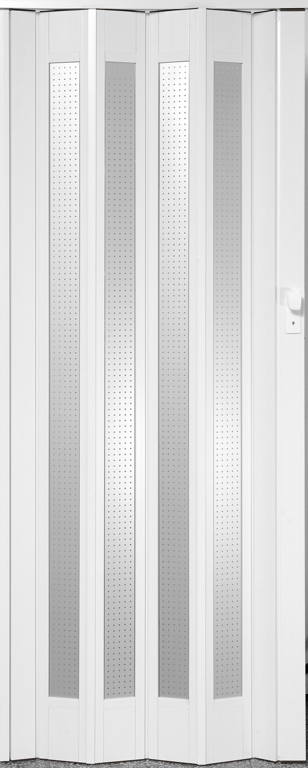 Drzwi Harmonijkowe Vivaldi Silver Spark Biały 115,6 CM
