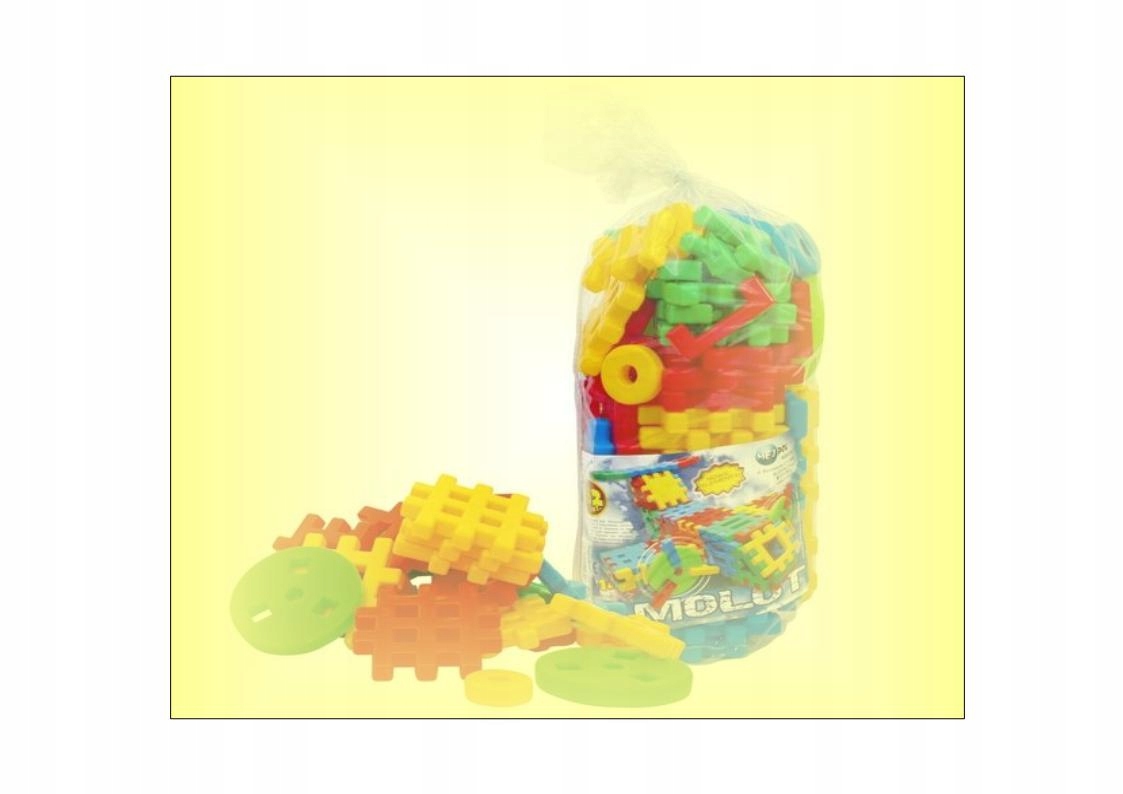 Klocki Konstrukcyjne Wafle SAMOLOT Płeć Chłopcy Dziewczynki