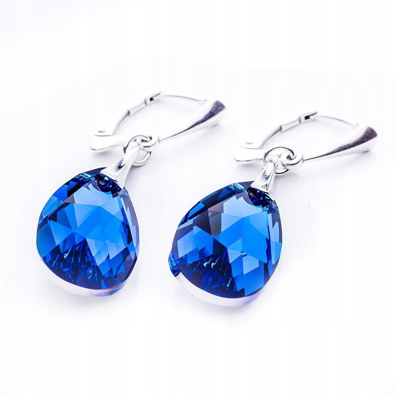 

Srebrne kolczyki z kr. Swarovski Migdały 22 Cb Cal