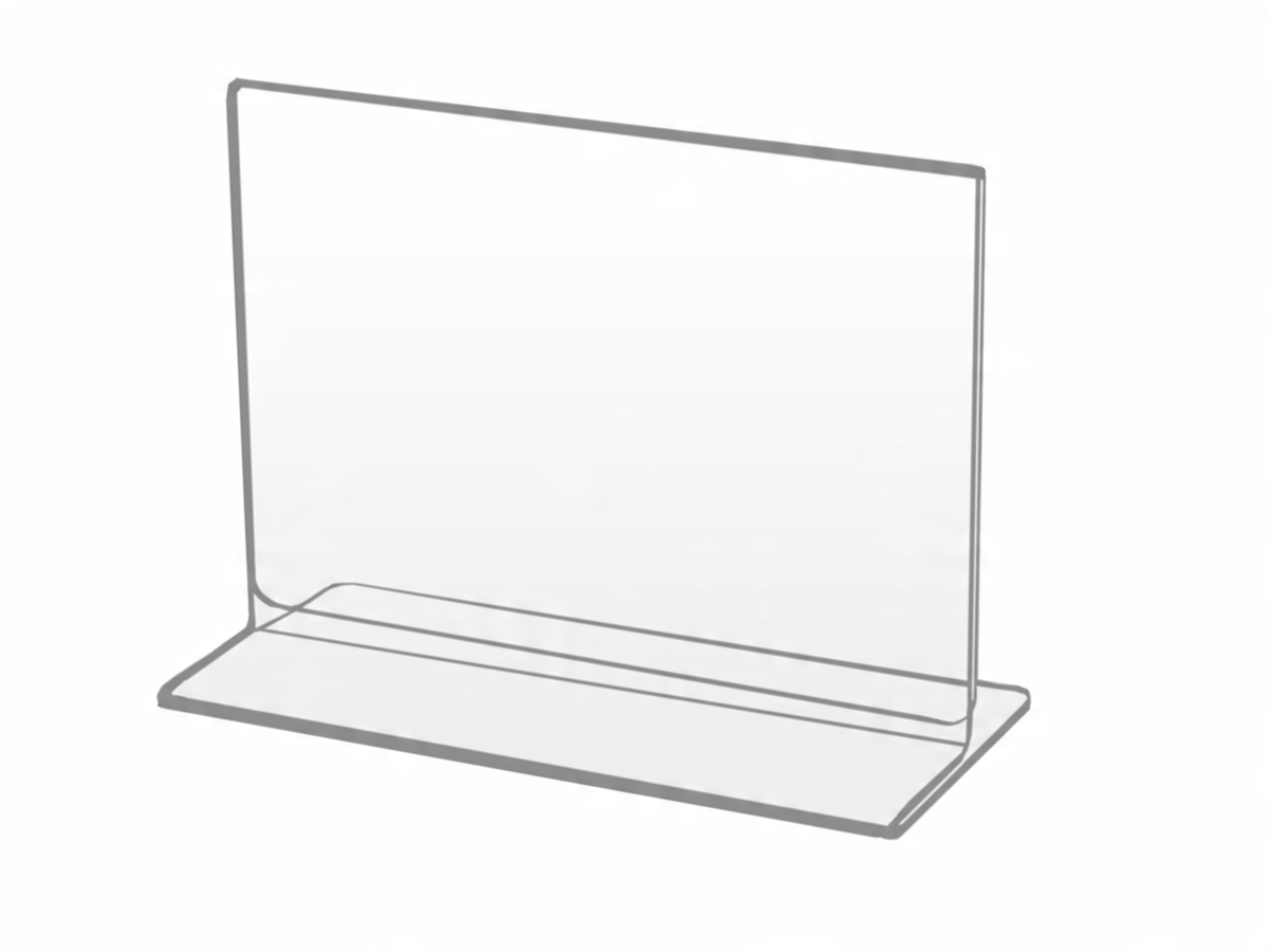 

Stojak Na Menu Ulotki Dwustronny A4 Poziom Plexi 3