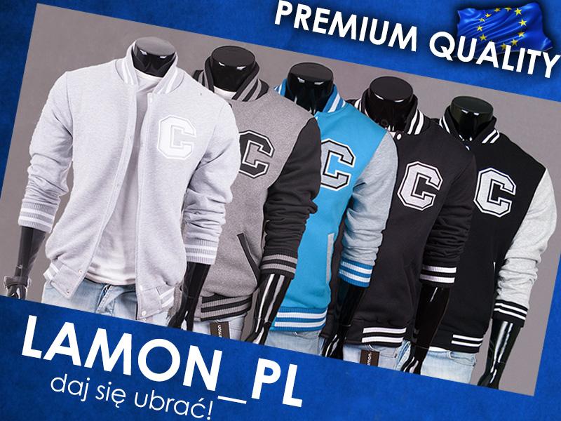 

Bejsbolówka kurtka bluza męska ze stójką Lamon XXL