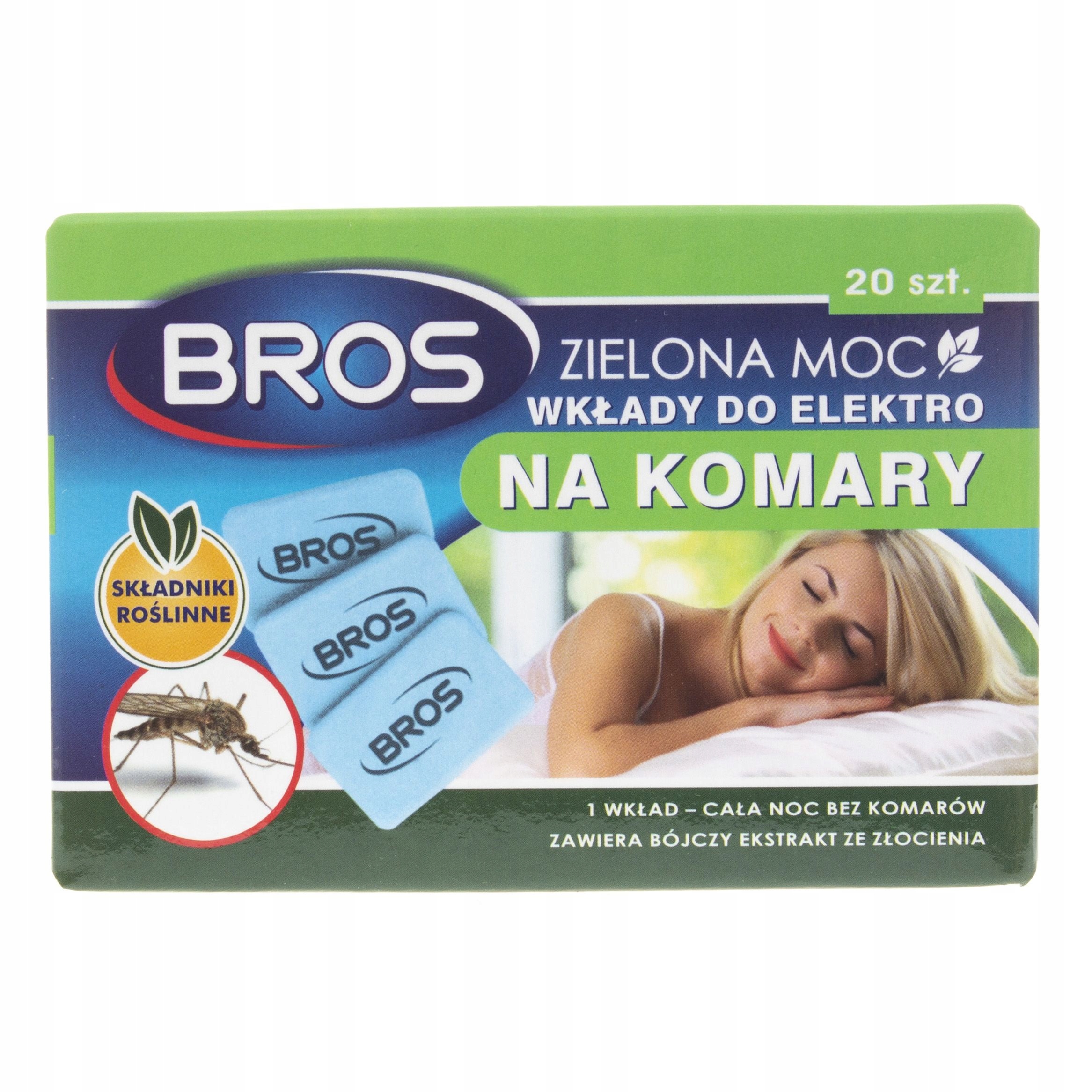 

Bros Wkłady Elektro Zielona Moc Na Komary 20 Szt.