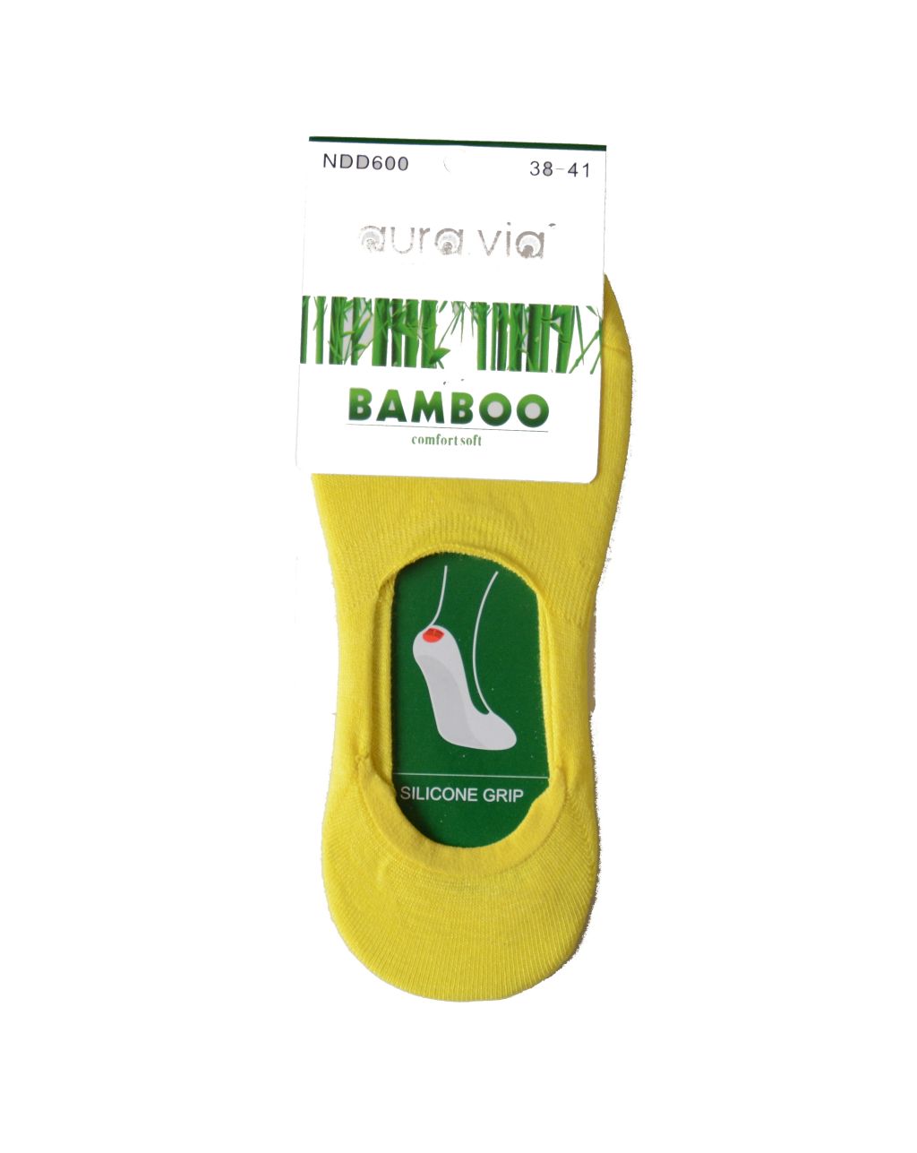 BAMBUS členkové ponožky mokasíny 38-41 * BAMBUS * žlté