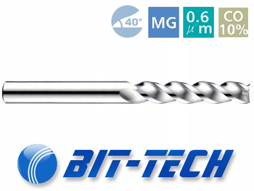 Frez VHM do ALUMINIUM Heavy 4mm 20mm 100 DŁUGI CNC Zastosowanie stal