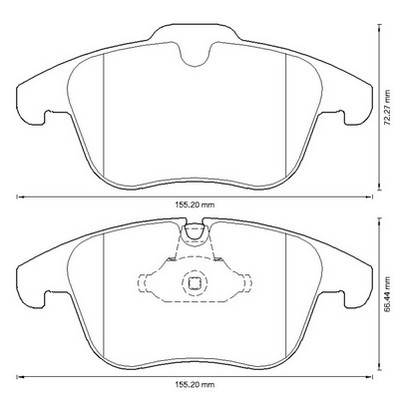 Колодки Ceramiczne Jurid White Перед CITROEN C5 III Сторона кабіни перед foto 0