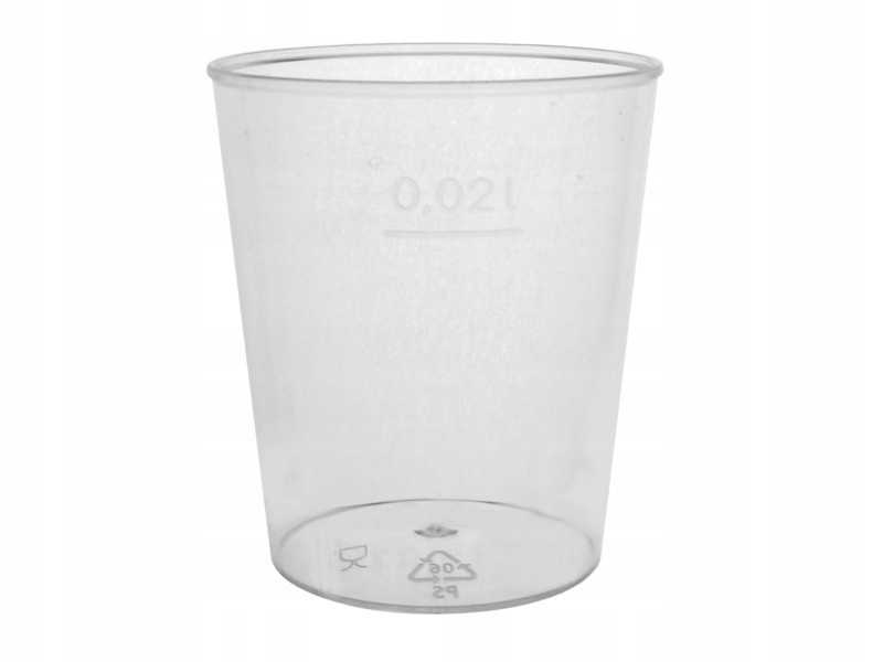 KIELISZKI PLASTIKOWE 20ml kieliszek 50szt.