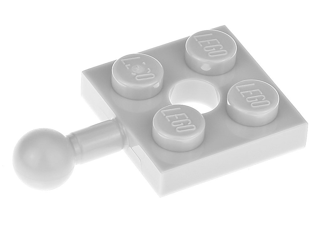 

Lego Płytka z zaczepem 2x2 15456 szara jasna