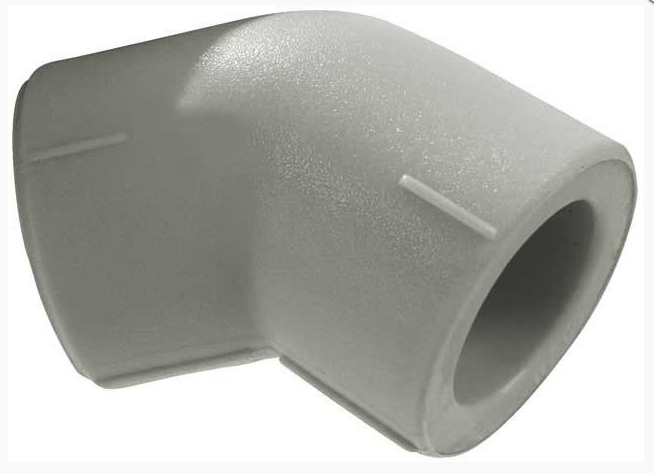 

Zgrzewka kolano 32mm 45* polipropylen PN20 PP.114