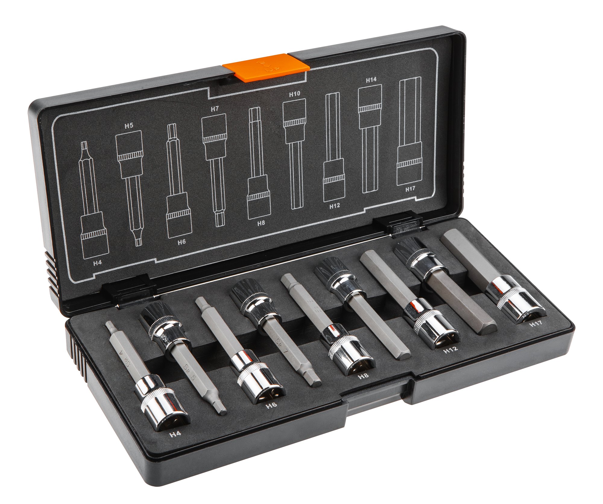 NEO KOŃCÓWKI SZEŚCIOKĄTNE NA NASADCE 9 SZT. 08-706 Marka Neo Tools