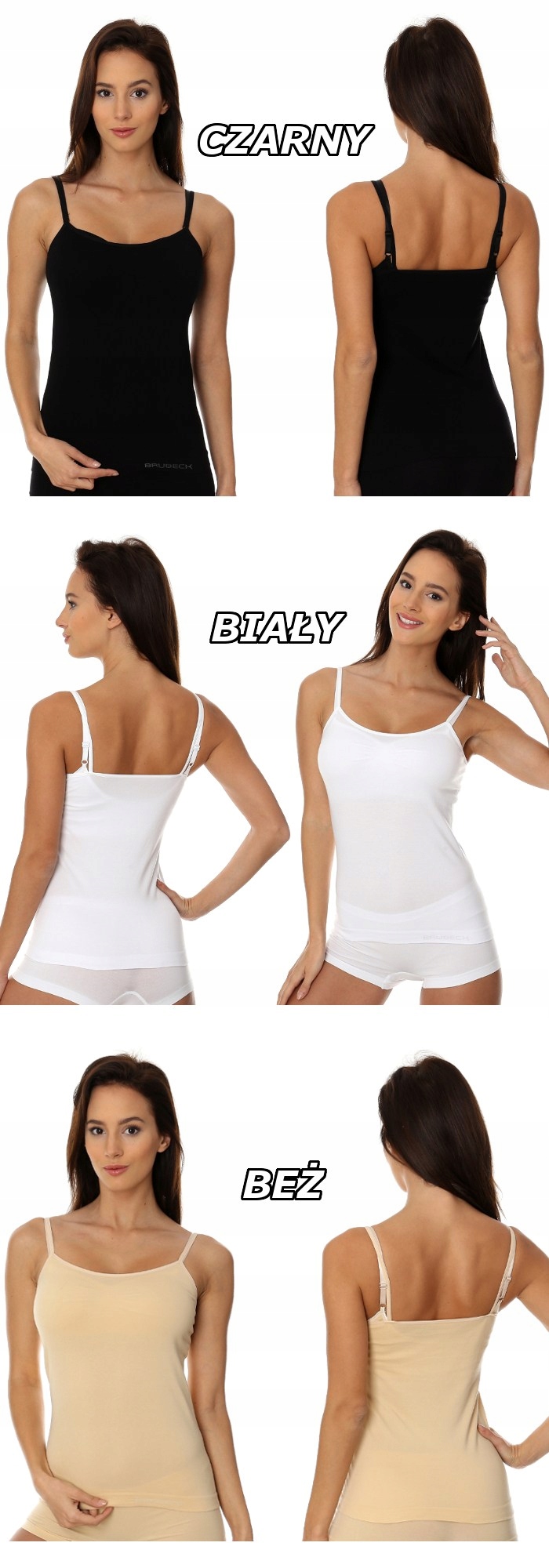 CAMISOLE KOSZULKA BRUBECK ramiączko CM00210A r S Rozmiar 36