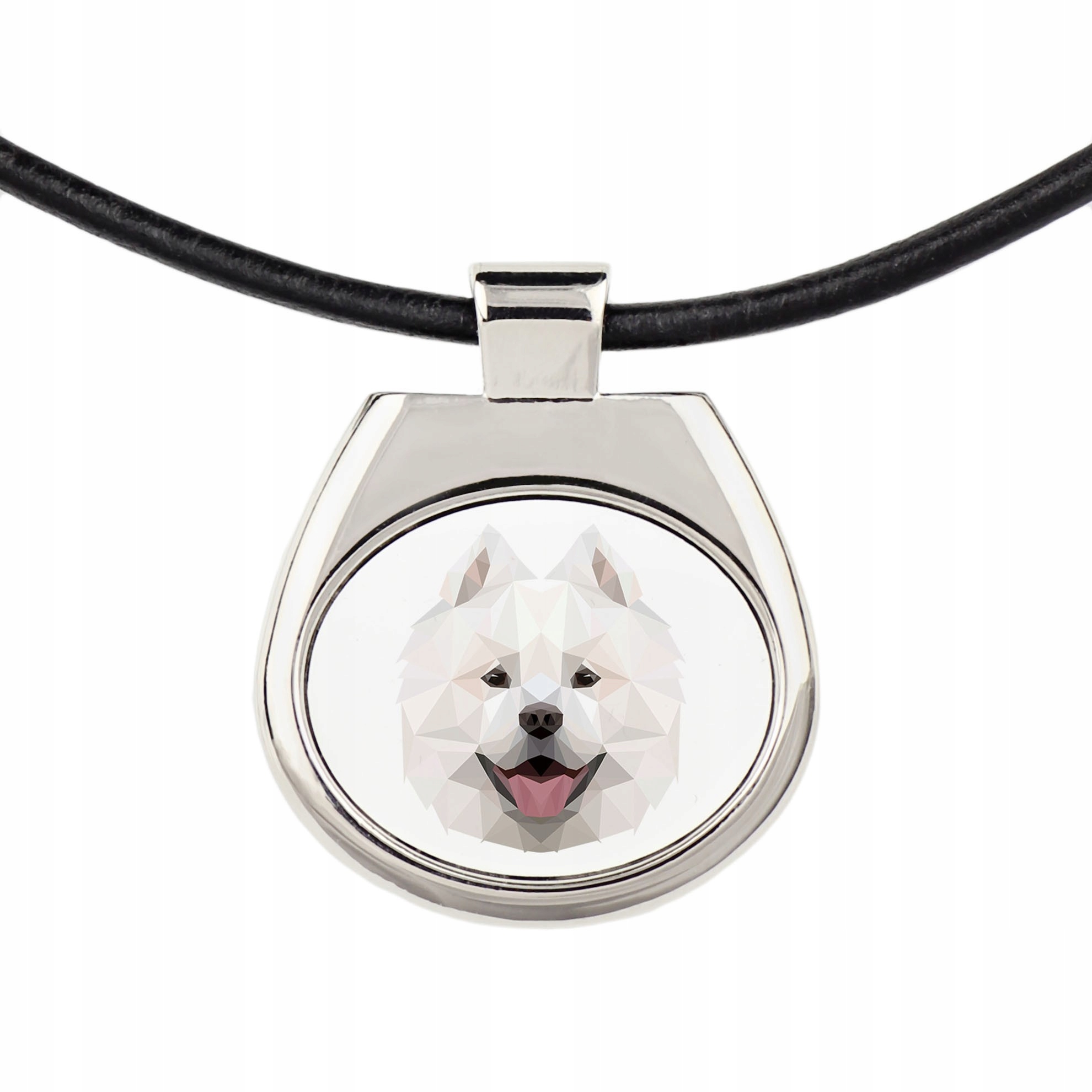 

Samojed Naszyjnik Zawieszka Pies geometryczny