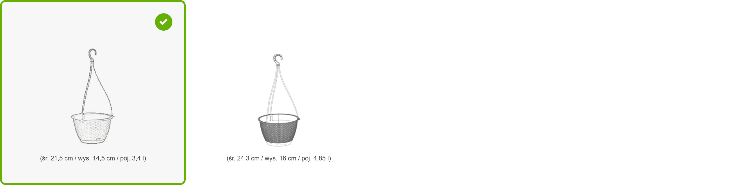 Doniczka RATOLLA ROUND DRLW215 wisząca Umbra brąz Wysokość produktu 14.5 cm