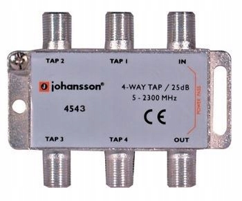 

4 Way Tap Odgałęźnik 4-krotny Johansson 25 dB 4543