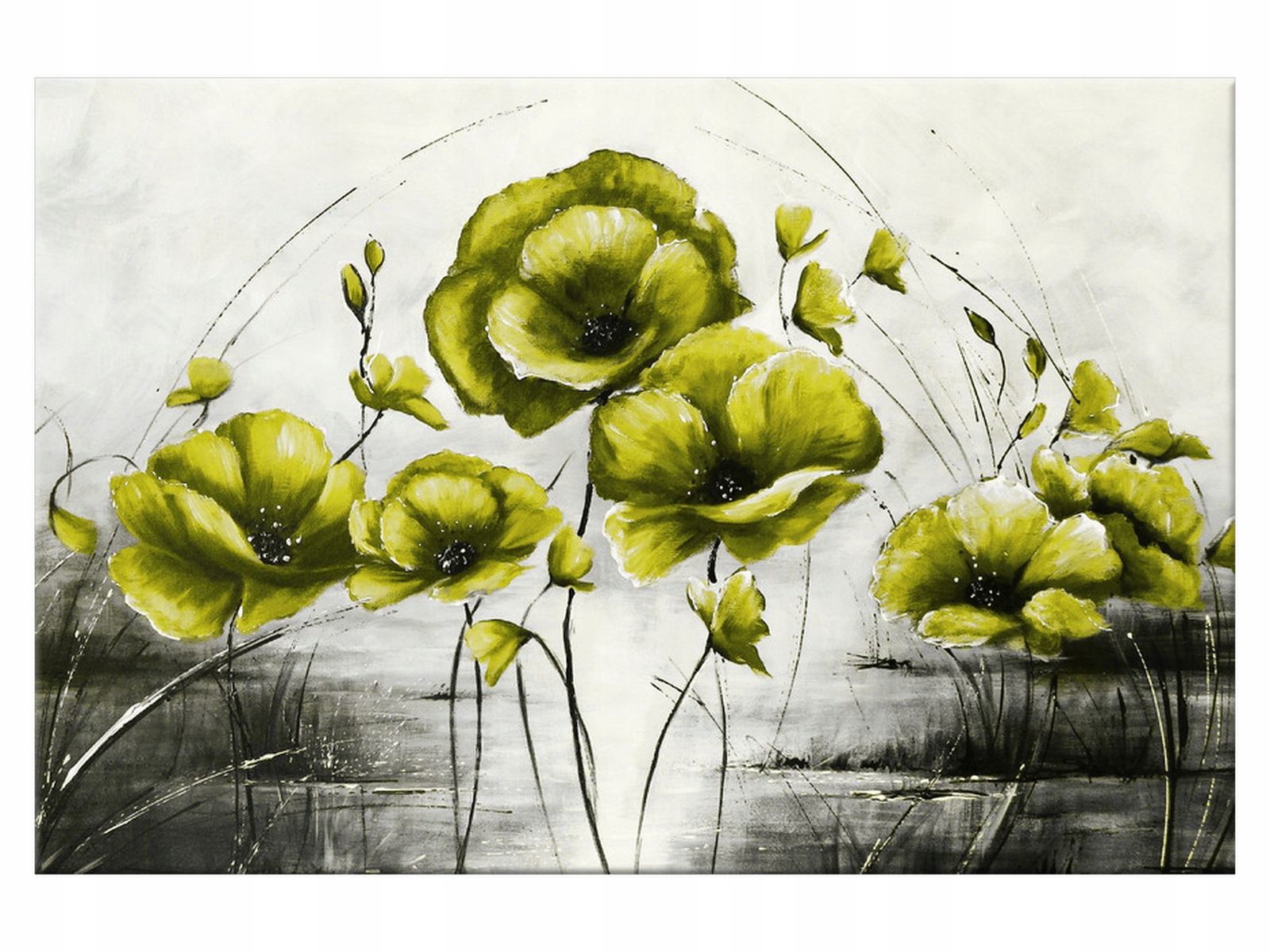 

Obraz na płótnie Malarstwo Żółte Maki 60x40