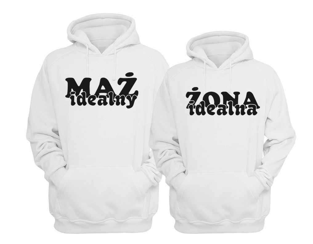 

Bluzy Dla Par z kapturem Małżeństwo
