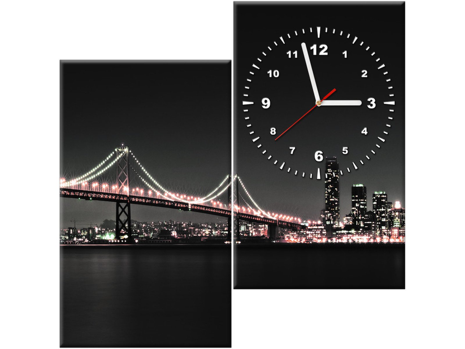 

Zegar na ścianę 60x60 Most San Francisco Obraz