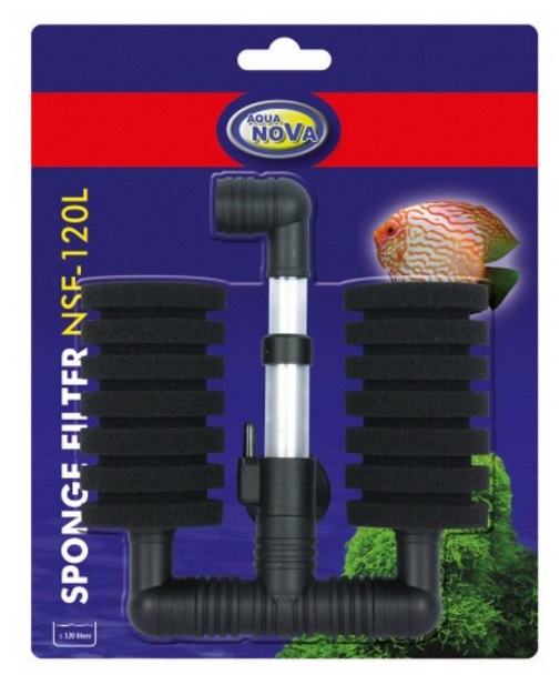 

Aqua Nova Filtr gąbkowy NSF-120L akwarium do 120l
