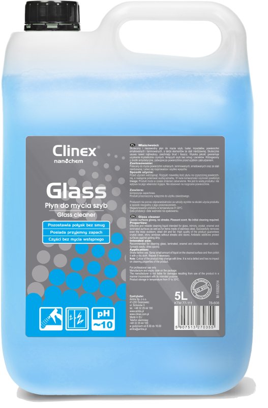 

Clinex Glass płyn do mycia okien szyb Bez Smug! 5l