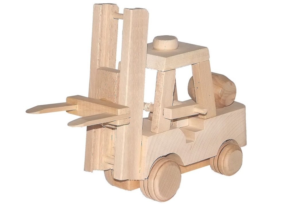 

Drewniany Wózek widłowy widlak_z_widłami