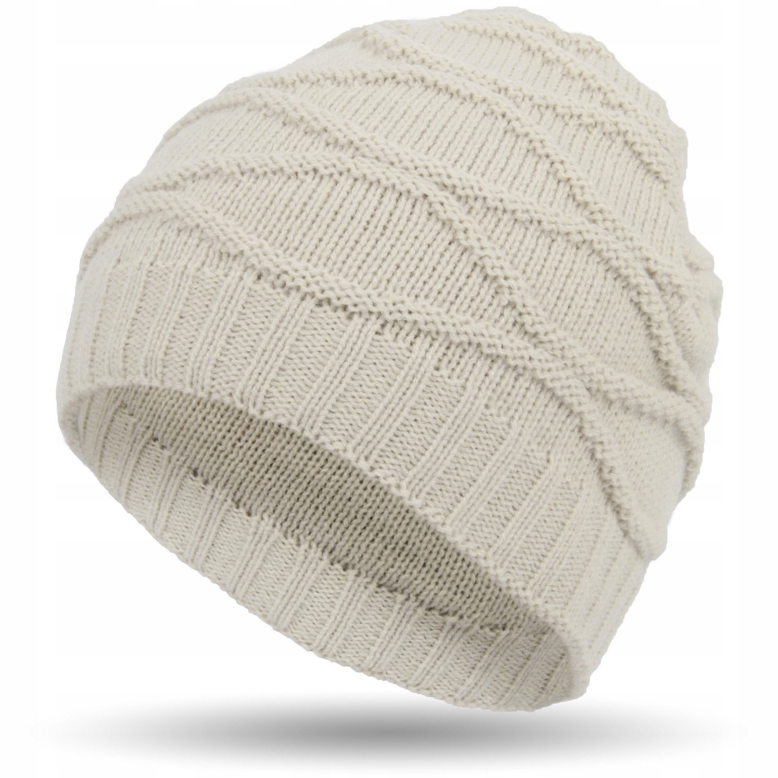 

W316A Beanie Damska Zimowa Czapka Dzianinowa