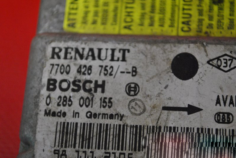 SENSOR AIRBAG PODUSZEK 0285001155 RENAULT CLIO II Producent części Bosch