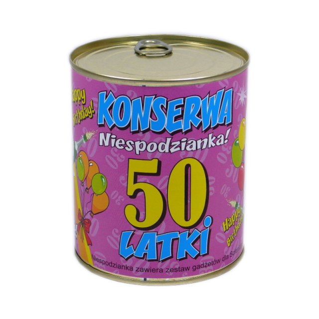

śmieszny Konserwa na 50 urodziny Kobieta