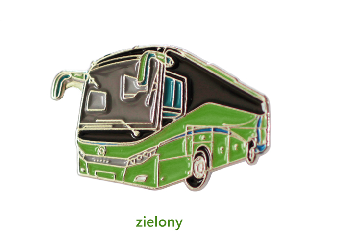 Zielony AUTOBUS dla KIEROWCY Pin Przypinka Pins Waga produktu z opakowaniem jednostkowym 0.2 kg