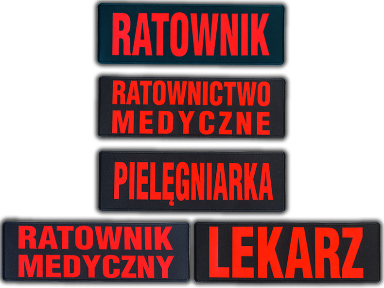 

Emblemat Ratownik Zhp Fluo na rzepie 31 x 10 cm