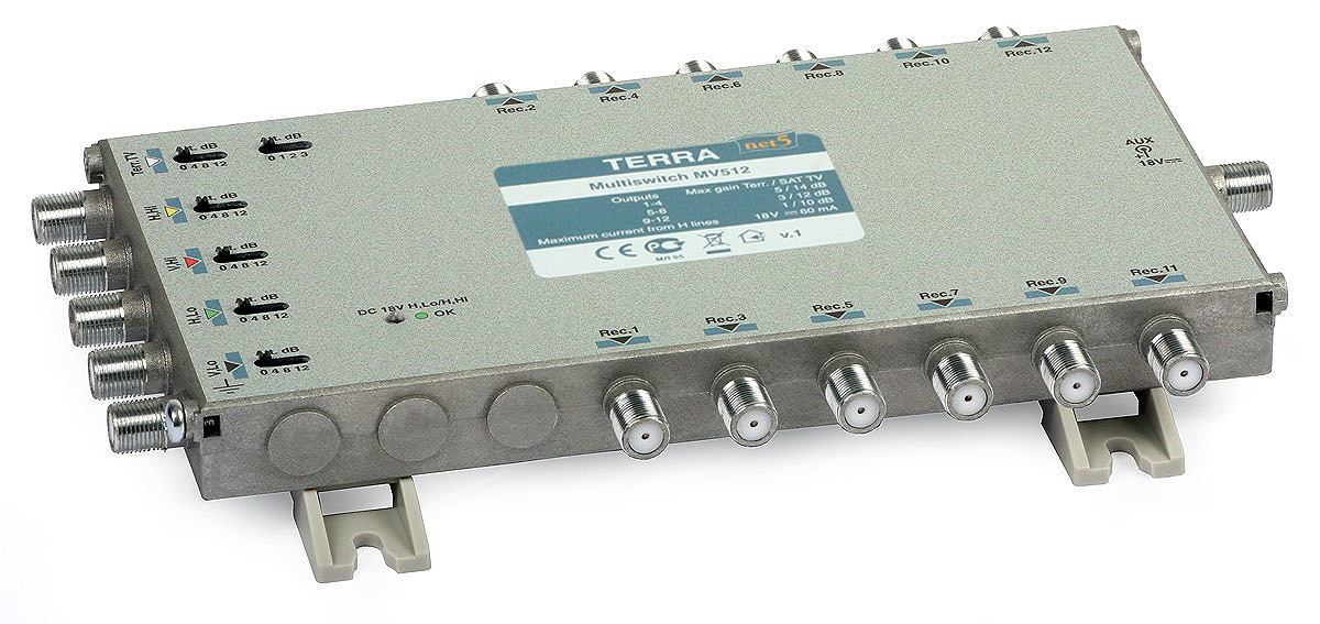 Multipřepínač MV-512 Terra 5-WE/12-WY