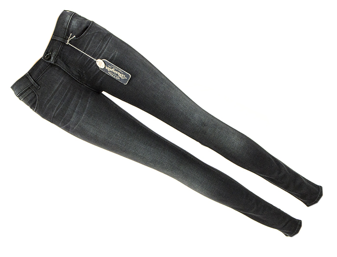 Wrangler Jacklyn Black Shadow džíny W26 L32 Úzké Nohavice