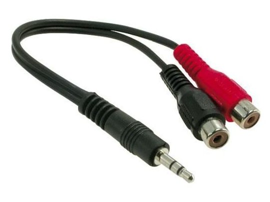 

Jack 3,5mm - Rca Stereo Gniazdo 0,2m