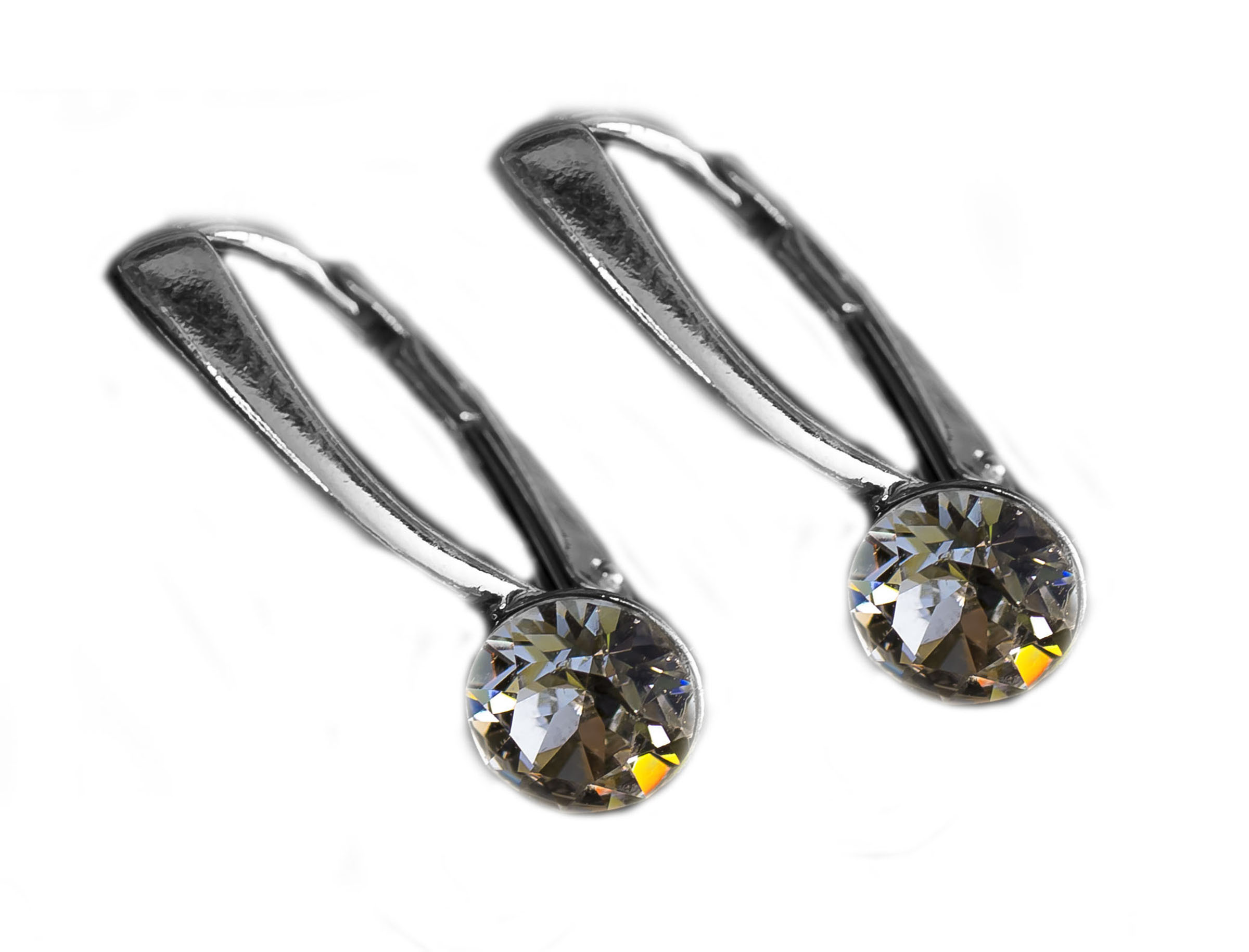 

Swarovski Cyrkonia 8mm Kolczyki Angielskie Kolory