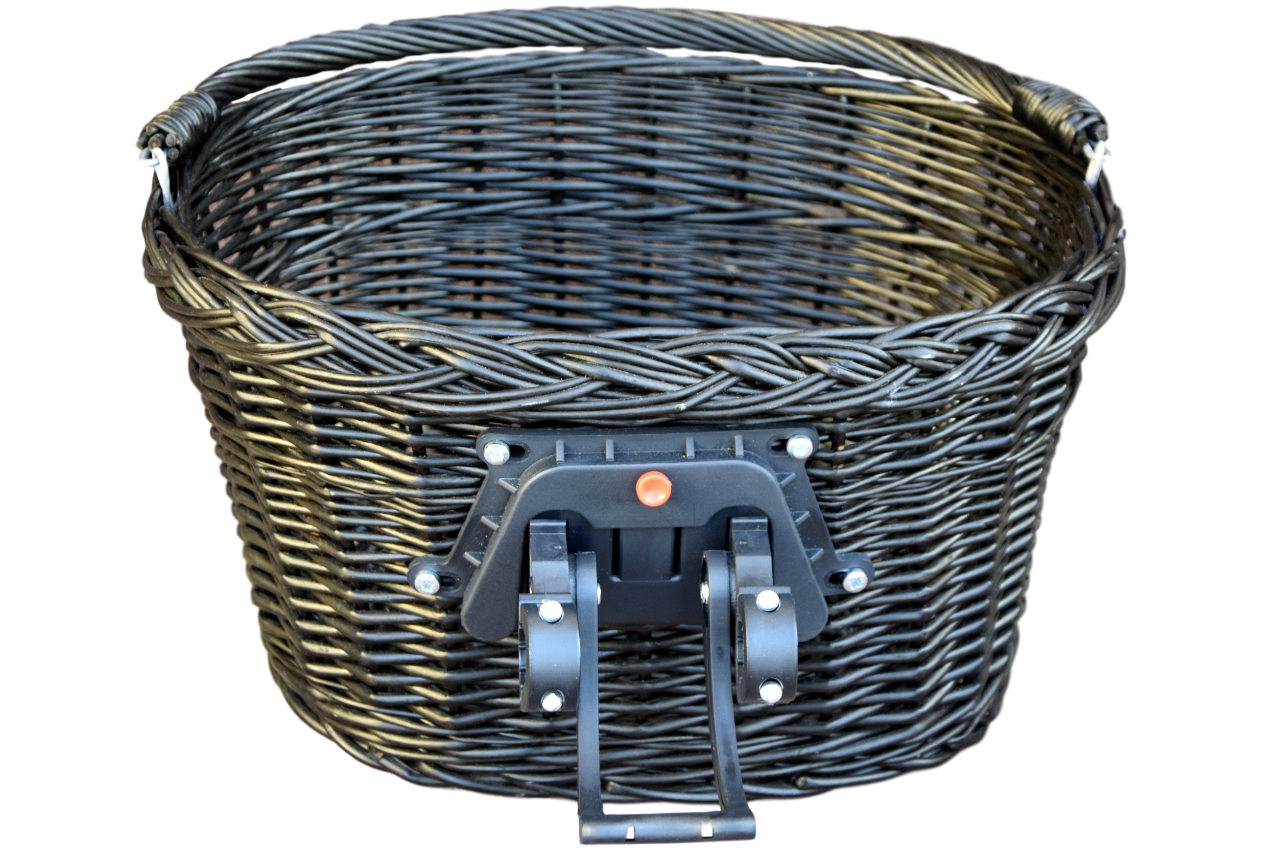 Koszyk wiklinowy na Rowerowy clips rower Wenge