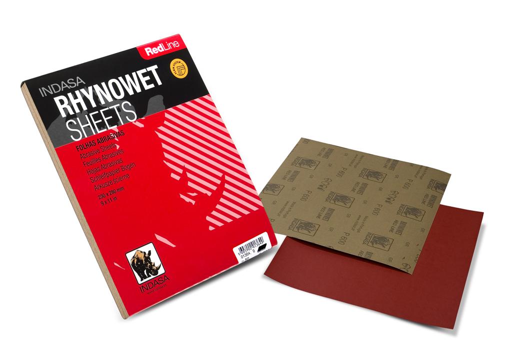 

5 x Indasa Papier ścierny wodny Rhynowet Red P500