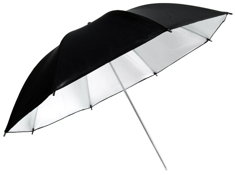 

Parasolka 83 cm czarno srebrna odbijająca