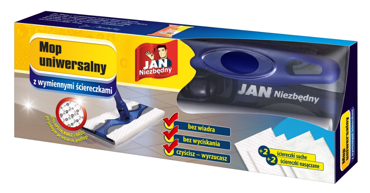 

Jan Niezbędny Mop wymienne ściereczki