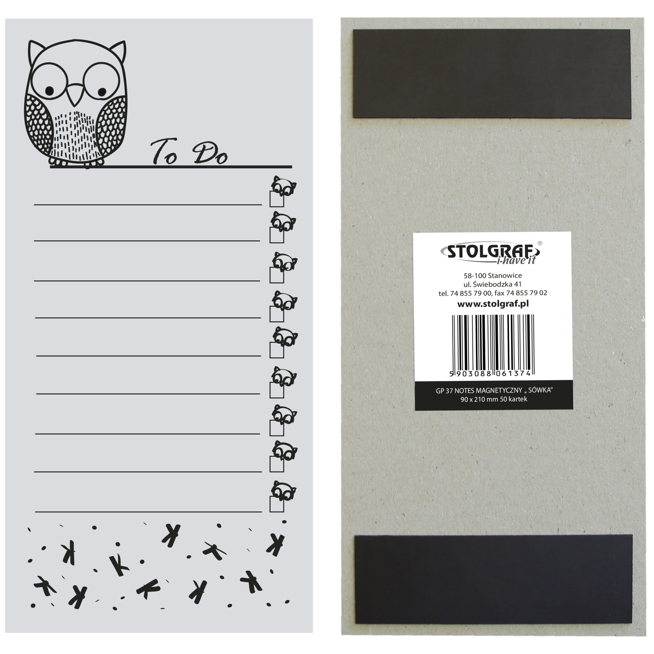 NOTES MAGNETYCZNY WZÓR 5 / 50 kartek 99 X 210 mm Marka Stolgraf