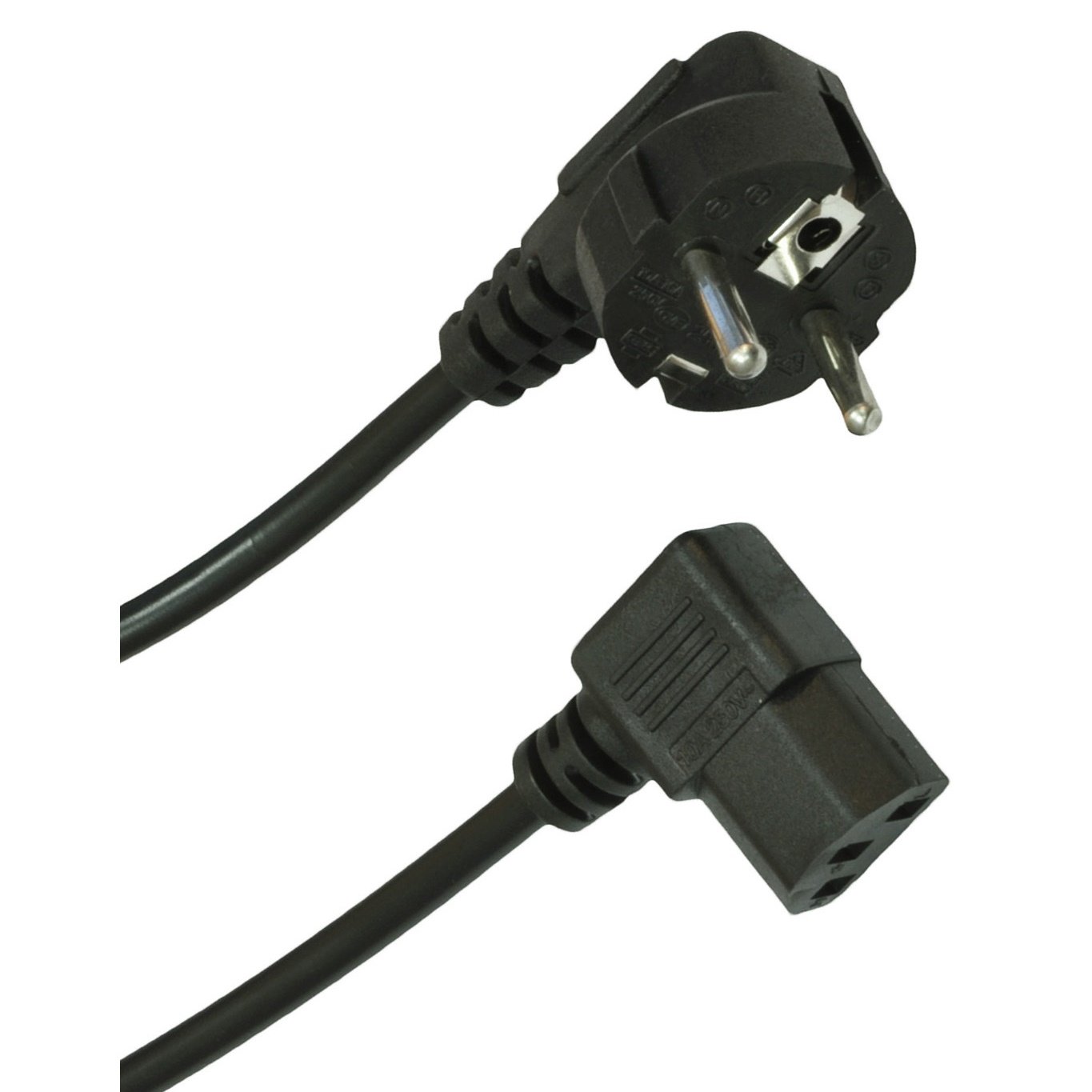 

Kabel zasilający 3m Pc Rtv wtyk Kątowy C13