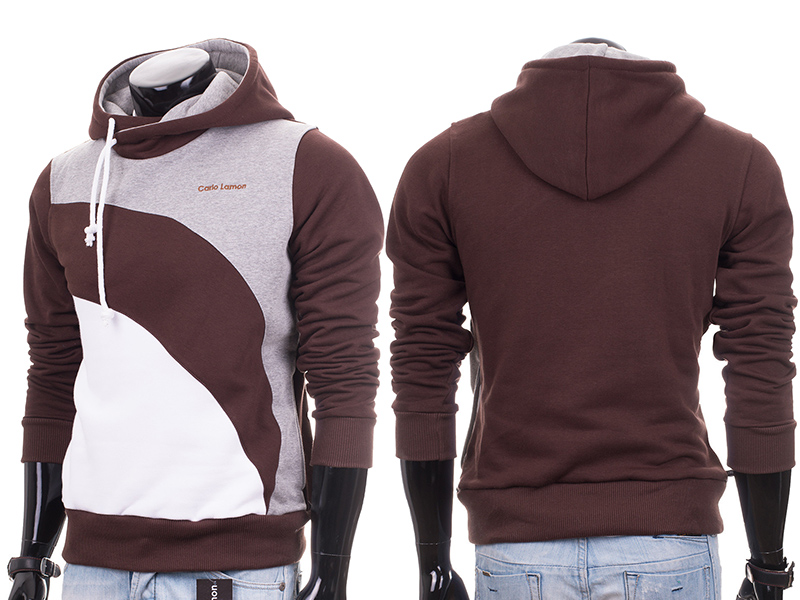 

Bluza męska nierozpinana z kapturem Lamon - XXL
