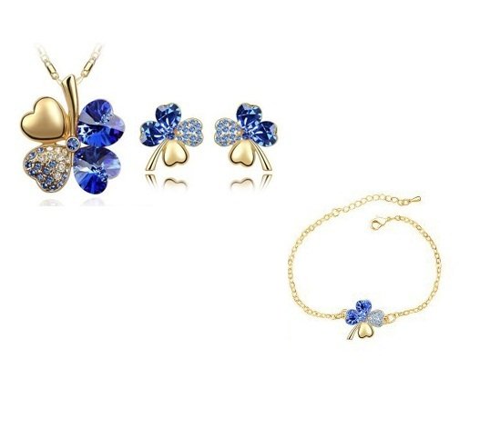

Komplet biżuterii złoty Koniczynka -30% Swarovski