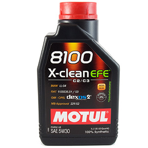 

Motul 8100 X-clean Efe 5W30 C2/C3 1L uwaga Efe