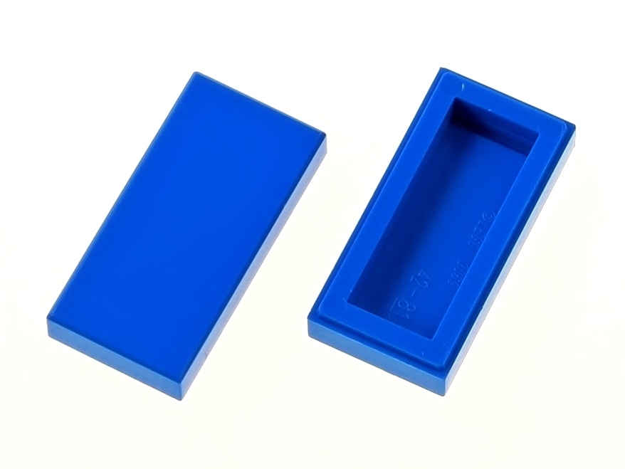 

Lego Płytka gładka 1x2 3069b niebieska 2 szt.