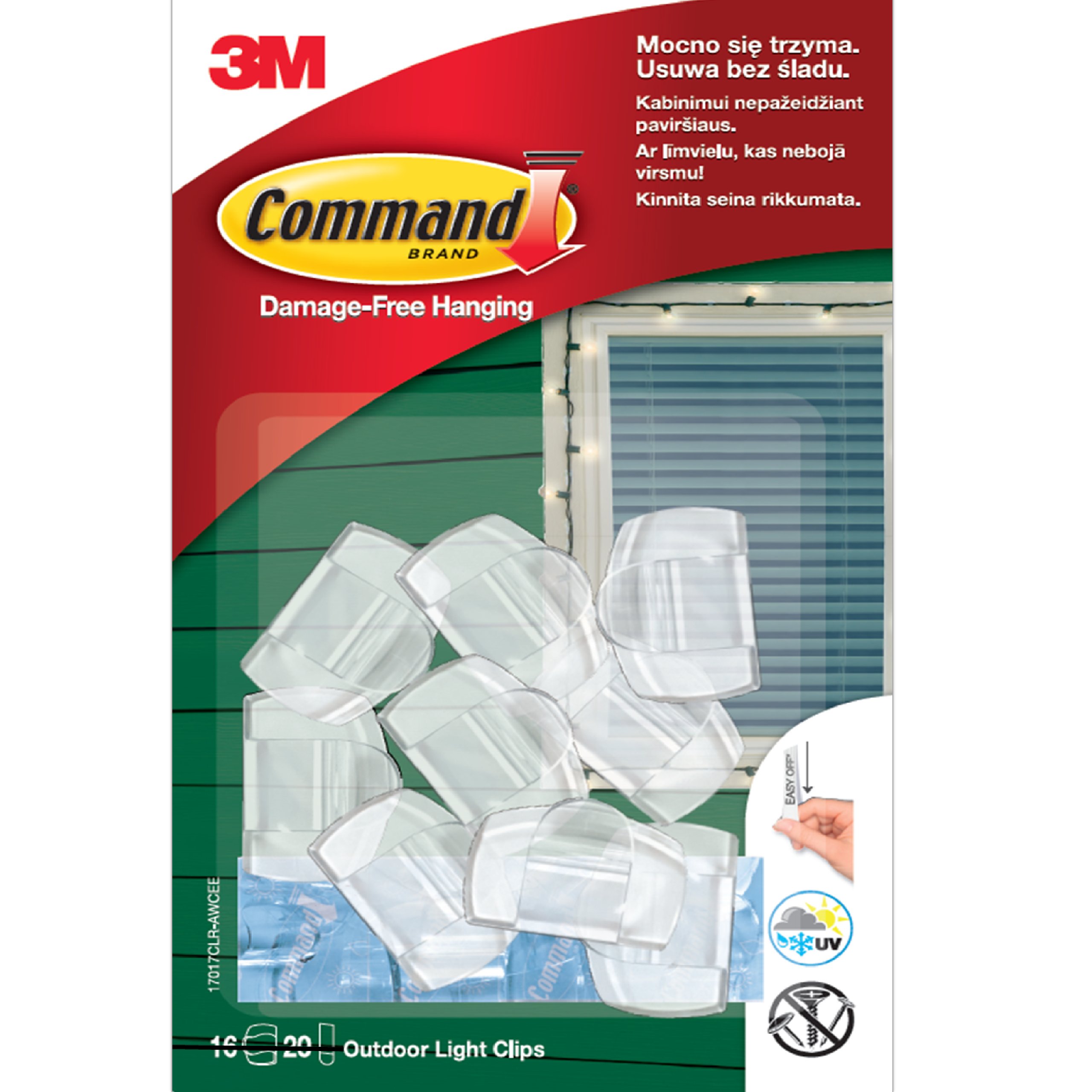 Klipsy outdoor 8szt. Command 3M Kod producenta 17017CLR-AWCEE