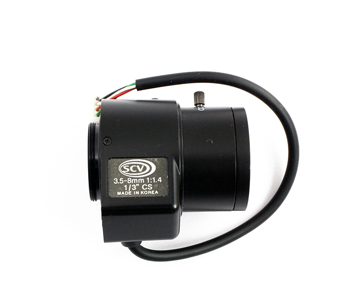 OBIEKTYW CCTV SCV 3.5-.8MM 1/3" CS 4 PIN Rozdzielczość 0 Mpx
