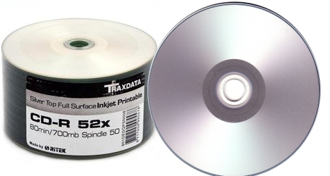 

Ritek TraxData Cd-r Printable Perła silver szt 50