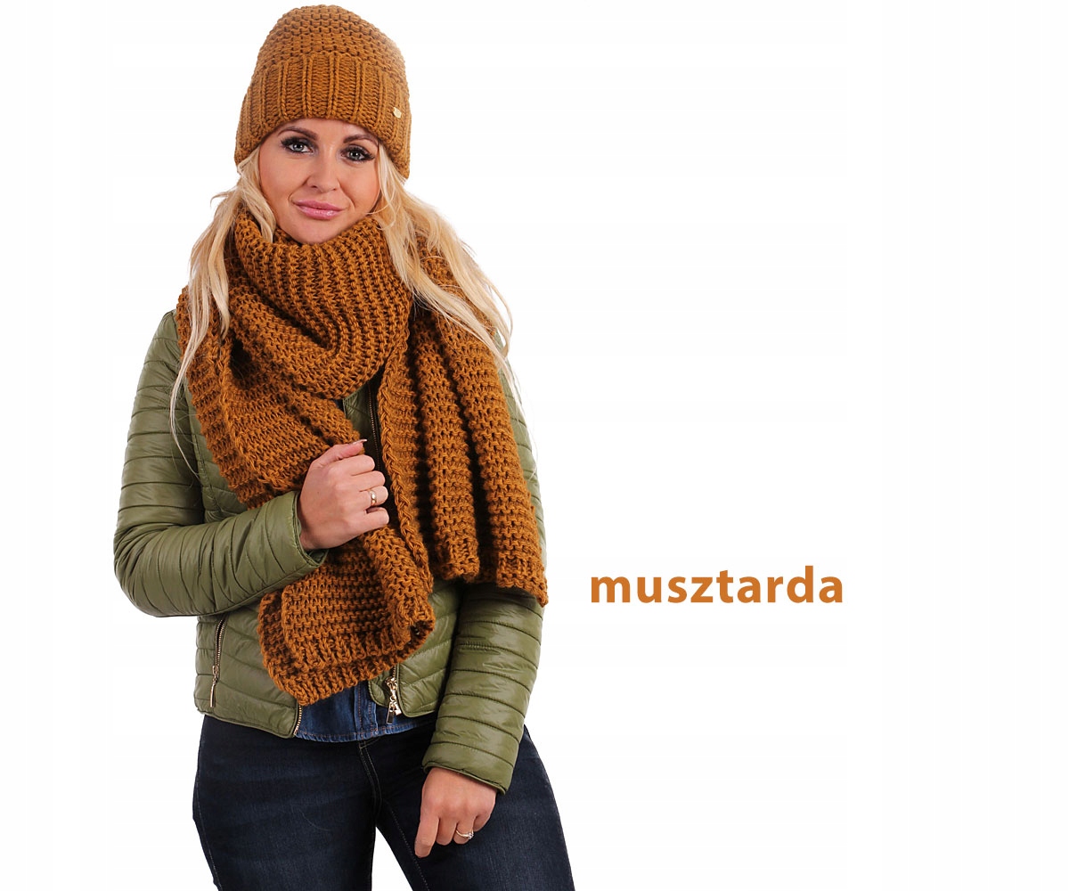 PASMANTEX SZALIK SZAL ZIMOWY OVERSIZE WEŁNA Płeć kobieta