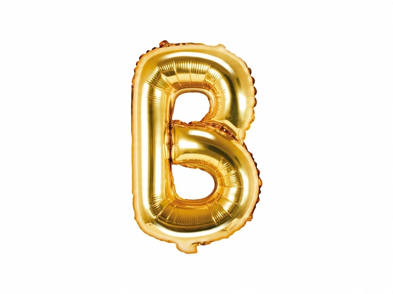 

Balon foliowy Litera "b" 35cm, złoty